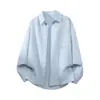 Amazon Comercio Exterior Transfronterizo Diseño Estilo Japonés Camisa de Manga Larga a Rayas Camisa Casual para Hombre Top Vintage Temporada de Otoño