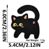 Novos Adesivos de Tecido Bordados Cartoon Autoadesivos de Gato Preto para Jaquetas de Penas, Cachecóis e Luvas de Crianças, Adesivos Decorativos e Adesivos de Patch Sem Costura