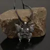 Collar Colgante de Cráneo de Insecto Mariposa Vikingo Retro Más Vendido en Europa y América Collar para Hombre Accesorios Estilo Noruego Venta al por Mayor
