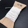 38 fios de fio de vela/núcleo de cera/fio de algodão núcleo de vela/núcleo de vela trançado de fio de cera feito à mão DIY/núcleo de vela de soja
