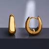 Clásicos geométricos metal sólido retro explosión transfronteriza simple viento frío aretes aretes aretes aretes aretes aretes