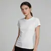 Nueva camiseta blanca de manga corta para mujer de verano, corte ajustado, algodón puro, camiseta base adelgazante, top interior versátil, moderno