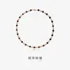 Collar Cadena para Suéter de Mujer Otoño e Invierno, Piedra Ojo de Tigre Natural, Separador, Perla Shijia, Cierre Magnético, Personalizado, de Alta Gama, Elegante
