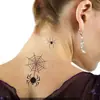 Nuevas Calcomanías de Tatuaje de Araña Calcomanías para Disfraz de Halloween Tatuaje de Telaraña Tatuaje Realista Tatuaje Urbano
