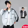 Jaqueta de Baseball Masculina Primavera e Outono 2026 Nova Primavera Média e Grande Crianças Roupas de Primavera Masculinas Uso Dupla Face Top Tendência