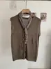 Chal de Seda Kekezoon con Cuello en V sin Mangas Tejido para Mujer, Top de Verano Holgado con Calados de Gama Alta, Foto Real 8016