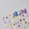 Tomoni stickers de uñas delgadas y resistentes populares lindos stickers de uñas fábrica mayoreo estilo japonés nublado a soleado 3114