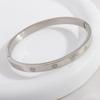 Pulsera de Acero Inoxidable para Mujer, Pulsera de Cielo Estrellado de Alta Gama, Pulsera de Acero de Titanio con Diamantes Completos a la Moda, Joyería que No se Desvanece al por Mayor