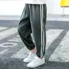 Pantalones Casuales para Niños y Niñas, Pantalones Deportivos Forrados de Felpa para Primavera y Otoño, Pantalones Mágicos para Jardín de Infancia, Pantalones Doble Raya para Exteriores para Niños Pequeños, Niños a la Moda