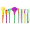 Transfronterizo nuevo 12 brochas de maquillaje juego completo de alta calidad color caramelo juego de brochas de maquillaje fabricantes venta al por mayor
