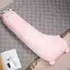 Muñeco Almohada Larga de Seda de Hielo con Forma de Dinosaurio Juguete de Peluche Almohada para Abrazar las Piernas Juguete de Peluche para Dormitorio de Niñas
