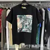Camiseta de Manga Corta con Estampado de Letras, Avatar de Personaje de Palma Abstracta de la Marea Gallery Dept para Hombres y Mujeres Verano
