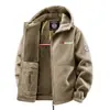 Atacado transfronteiriço de jaquetas de inverno plus size para homens de meia-idade e idosos, jaquetas de fleece para jovens, estilos esportivos para casais, roupas térmicas norueguesas