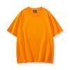 2022 verão 190g26 algodão lavado pescoço redondo manga curta em estoque atacado estilo coreano solto cor sólida camiseta estilo adulto