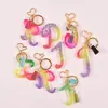 Molde de Silicona de Resina de Cristal DIY Amapola Forma Irregular 26 Letras del Alfabeto Inglés Pendientes Colgante Pulsera Llavero