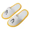 Pantuflas desechables para niños con suelas gruesas, cepillos de dientes lindos, adecuados para niños, uso padre-hijo, hoteles, casas de huéspedes, hospitalidad en el hogar y jardines de infancia, al por mayor