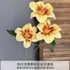 Simulación de lirio Hemerocallis, impresión 3D, decoración de boda, diseño floral, accesorios fotográficos, decoración del hogar, flores falsas