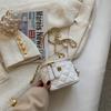 2022 Novo Estilo Fresco Alta Textura Moda Crossbody Bolsa Corrente Rômbica Pequena Bolsa Quadrada Ombro Axilas Bolsa Feminina