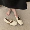Zapatos Mary Jane de Suela Blanda con Punta Redonda y Boca Baja, Nuevo Estilo Primavera 2026, Versátiles para el Trabajo, Zapatos Planos de Mujer con Correa Única