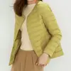 Chamarra de plumón personalizable de cuello redondo/en V de doble uso con 90% de plumón de pato blanco, forro interior ligero, personalización de muestra para ropa de trabajo corporativa