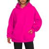 Comercio Exterior Transfronterizo Amazon Sudadera para Mujer Color Sólido Manga Caída con Capucha Fabricante Venta al por Mayor XS a 3XL Stock Disponible