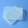 Caja Plástica Plana de Alto Perfil Transfronteriza de 18 mm Caja Larga Caja Portátil de Almacenamiento para Joyería y Arte de Uñas Caja de Almacenamiento para Papelería y Creatividad Cultural