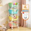 Carrinho de macarons de alto valor Rack de armazenamento multicamada Brinquedos infantis Armazenamento de piso Estante doméstica Lanches móveis