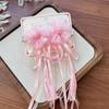Par de Accesorios para el Cabello Rosas con Borlas Estilo Nacional Infantil Año Nuevo Año Nuevo Lunar Pasador Antiguo Diadema para Niñas Bebés Hanfu Pasador