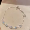Romántico en su Máxima ExpresiónPulsera Brillante de Diamantes de Colores Estrellados de Ensueño, Estilo Coreano, Suave y Elegante, Accesorio de Moda Versátil para el Viaje Diario