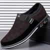 Melden 9802 transfronteiriço 5 cores 38-48 impresso slip-on sapatos de couro masculinos saco OPP embalagem sem caixa de sapato