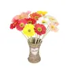 Flores artificiales personalizadas tipo nórdico de margarita africana para bodas, gabinetes de TV para el hogar, decoración de interiores de hoteles, textiles del hogar y arreglos florales