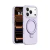 Aplicable a iPhone 18Pro Funda para Teléfono con Soporte Giratorio Color Sólido Silicona Líquida Cubierta Protectora Magnética para Teléfono