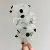 Grampo de Banana de Gaze com Bolinhas Tridimensional Ultra-Volumoso Coreano para Cabelo Rabo de Cavalo Fofo Versátil de Verão Novo Estilo para Mulheres