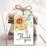 Etiqueta de Regalo de Papel Kraft de Girasol Pintada a Mano Tarjeta Colgante Tarjeta de Embalaje de Regalo de Amazon