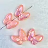 Fantasía de Verano Nuevo Galvanizado UV Mariposa Mariposa Voladora Cadena de Teléfono Móvil con Cuentas DIY Colgante Collar Accesorios de Joyería