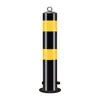 Columna de advertencia de tubo de acero engrosado, columna anticolisión, poste fijo, poste de bloqueo de vehículos removible para carretera, poste de aislamiento de estacionamiento reflectante, poste de carretera