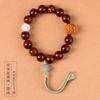 Cuerda de mano Bodhi de ratón dorado púrpura, círculo único, azufaifo, cuentas perladas, semilla sólida masculina, juego Wen, cuentas de Buda, placa de mano Bodhi, juego, semilla original