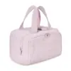 Bolsa de Maquillaje de Gran Capacidad Transfronteriza Portátil de Viaje con Asa Bolsa de Tocador Esponjosa Tamaño Grande Apertura Amplia Bolsa Organizadora de Maquillaje