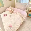 Novo Conjunto de Três Peças 100% Algodão para Cama de Dormitório 2026 para Estudantes Universitários, Capa de Edredom de Algodão Puro, Lençol de Cama Solteiro, Roupa de Cama, Colcha