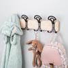 Gancho para Montar en la Pared, Gancho para Abrigos de Madera Natural, Perchero de Madera Maciza para Montar en la Pared, Gancho para Puerta de Entrada, Perchero para Pasillo, Dormitorio