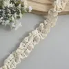 Borda de babado de renda de algodão elástica para roupas DIY feitas à mão, acessórios de cabelo, materiais decorativos, tecido e bonecas