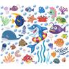 Nuevo DZ008 Dibujos animados Mundo Submarino Tiburón Ballena Coral Habitación Infantil Baño Hogar Decoración de Pared Adhesivo de Pared