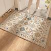 Tapete de chão de veludo cristal à prova d'água anti-incrustante carpete porta de banheiro antiderrapante absorvente resistente ao desgaste tapete de entrada
