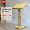 Estante de Documentos para Oficina de Ventas Estante de Exhibición Promocional Planos de Distribución de Apartamentos Estante para Periódicos y Revistas Estante de Exhibición de Acero Inoxidable Vertical de Pie Fijo