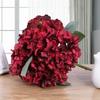 Hortensia seca y quemada de flores simuladas, decoración sencilla de restaurante europeo para el hogar, flores falsas, escenarios de bodas, accesorios de fotografía de flores.