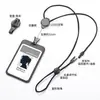 Portatarjetas Retráctil Transparente de Doble Cara de Plástico Lanyard Hebilla de Seguridad Tarjeta de Identificación Insignia de Empleado Portatarjetas Hebilla de Fácil Extracción Permiso de Trabajo