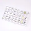 Boutique K9 Cosido a Mano Diamante Blanco Ab Coloridos Zapatos Planos Fondo de Cristal Doble Agujero Forma de Gota de Agua Diamante Ropa DIY Joyería Accesorios de Boda