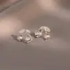 Moda Sencillo Gama Alta Goteo de Aceite Aretes de Cereza Primavera Verano Dulce Exquisito Circonia Temperamento Versátil Pendientes Accesorios para Orejas Mujeres