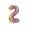 Globos Digitales de 32 pulgadas Empacados Individualmente, Decoraciones de Cumpleaños Versión Americana, Globos Decorativos Flotantes de Papel de Aluminio con Helio