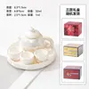 Juego de Té de Juguete para Niños Tetera de Cerámica Colorida Olla para Preparar Té Infantil Juego de Mini Teteras Artísticas Xishi con Tapa